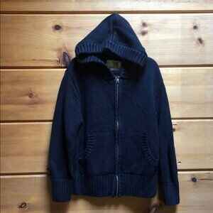 T.Dalton Clothing zipper hooded cotton sweater Blue kids child S 6 7